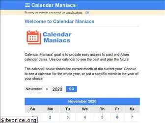 calendarmaniacs.com