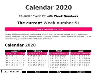 calendarweeks.com