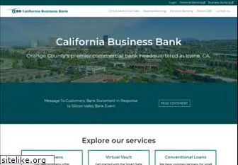 californiabusinessbank.com