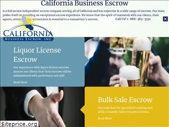 californiabusinessescrow.com