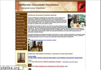 californiachocolatefountains.com