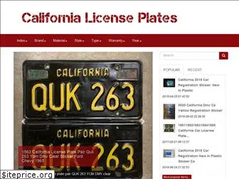 californialicenseplates.biz