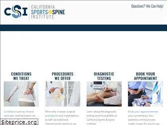 californiasportsandspine.com