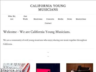 californiayoungmusicians.com