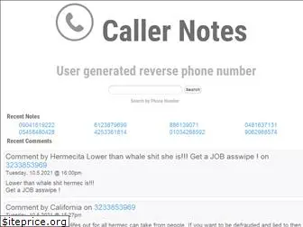 callernotes.org