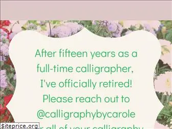 calligraphybycarrie.com