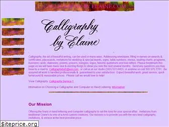 calligraphybyelaine.com