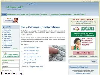 callingvancouver.com