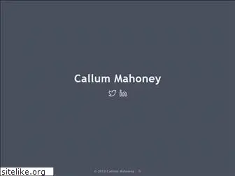 callummahoney.com