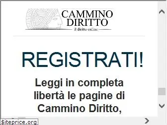 www.camminodiritto.it website price