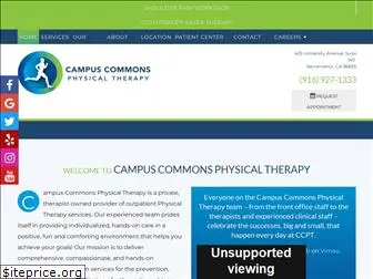 campuscommonsphysicaltherapy.com