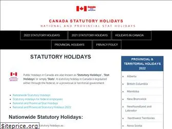 canada-stat-holidays.com