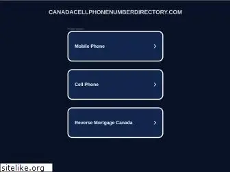 canadacellphonenumberdirectory.com