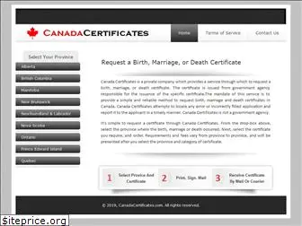 canadacertificates.com