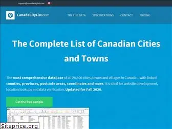 canadacitylist.com