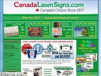 canadalawnsigns.com