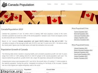 canadapopulation.net