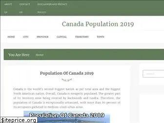 canadapopulation2019.com