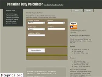 canadiandutycalculator.ca