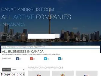 canadianorglist.com