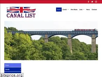 canallist.co.uk