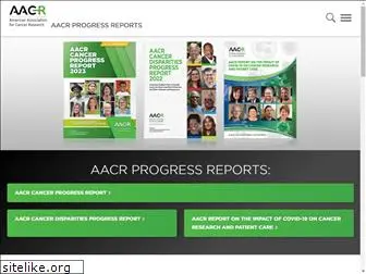cancerprogressreport.aacr.org