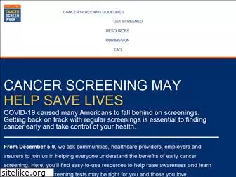 cancerscreenweek.org