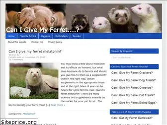 canigivemyferret.com