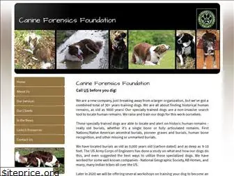 canineforensicsfoundation.org