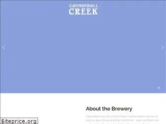 cannonballcreekbrewing.com