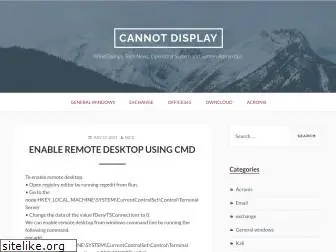 cannotdisplay.com