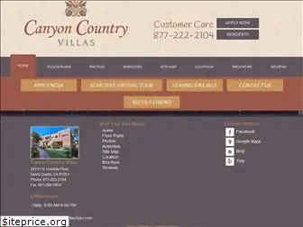 canyoncountryvillasapts.com