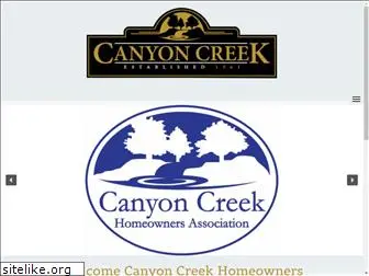 canyoncreekhomeowners.com