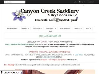 canyoncreeksaddlery.com