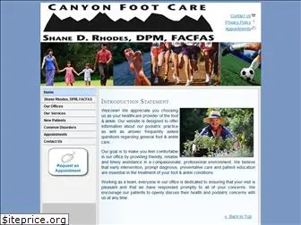 canyonfootcare.com