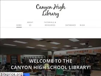 canyonhighlibrary.com