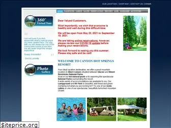 canyonhotsprings.com