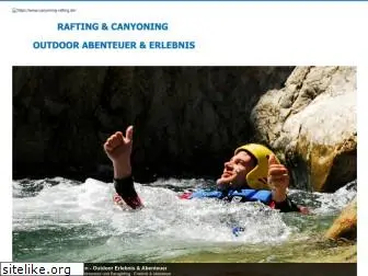 canyoning-rafting.de
