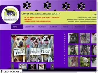 canyonlakeanimalshelter.com