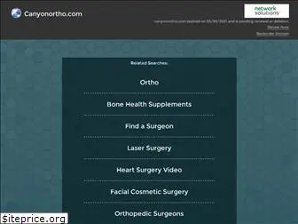 canyonortho.com