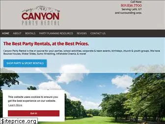 canyonpartyrental.com