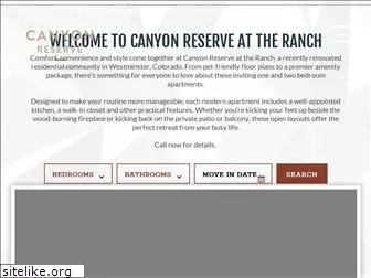 canyonreserveattheranch.com