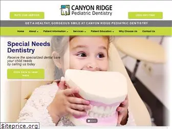 canyonridgepediatricdentistry.com