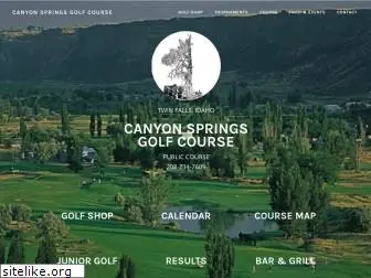 canyonspringsgolf.com