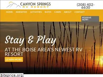 canyonspringsrvresort.com