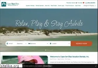 capesanblasvacationrentals.com