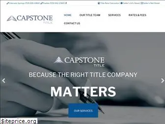 capstonetitleco.com