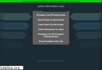 carbs-information.com