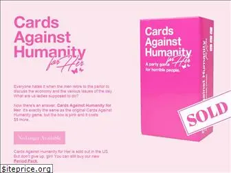 cardsagainsthumanityforher.com