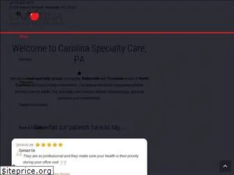 carolinaspecialtycare.com